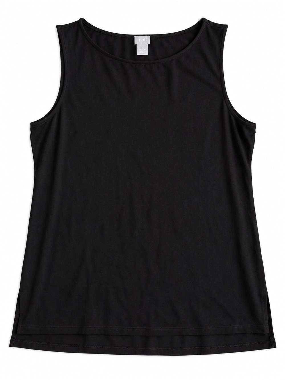 Chico’s Easy Chic Step Hem Tank Knit Black Size 1 (US 8/10)
